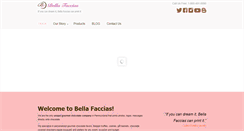 Desktop Screenshot of bellafaccias.com