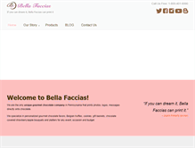 Tablet Screenshot of bellafaccias.com